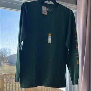 Green Long Sleeve Carhartt shirt